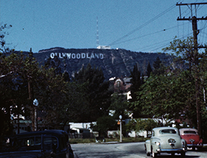 Hollywoodland sign in the hills of Hollywood