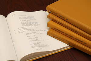 Hardbound books of Screenplays